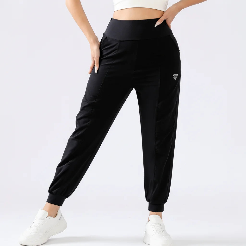 Calça Jogger de Malha Tecnológica e Secagem Rápida Lenogue Preto / p
